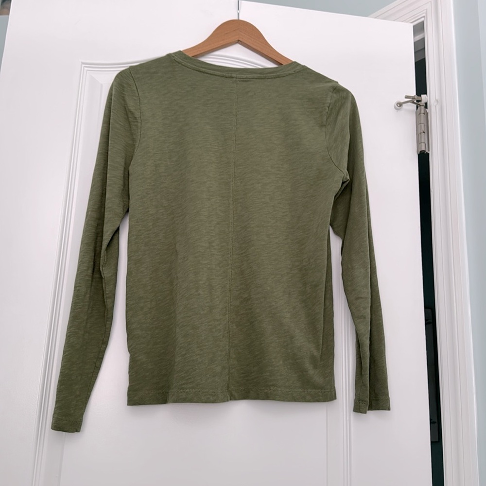 Olive Green Long Sleeve Top - Picture 2 of 3
